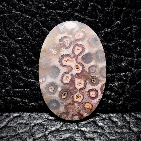 Unique Coral Fossil Cabochon 43x30x5 mm, Valentine Gift, Gifts For Her, Handmade Jewelry, Easter Gifts, Pendant, Personalized Gift