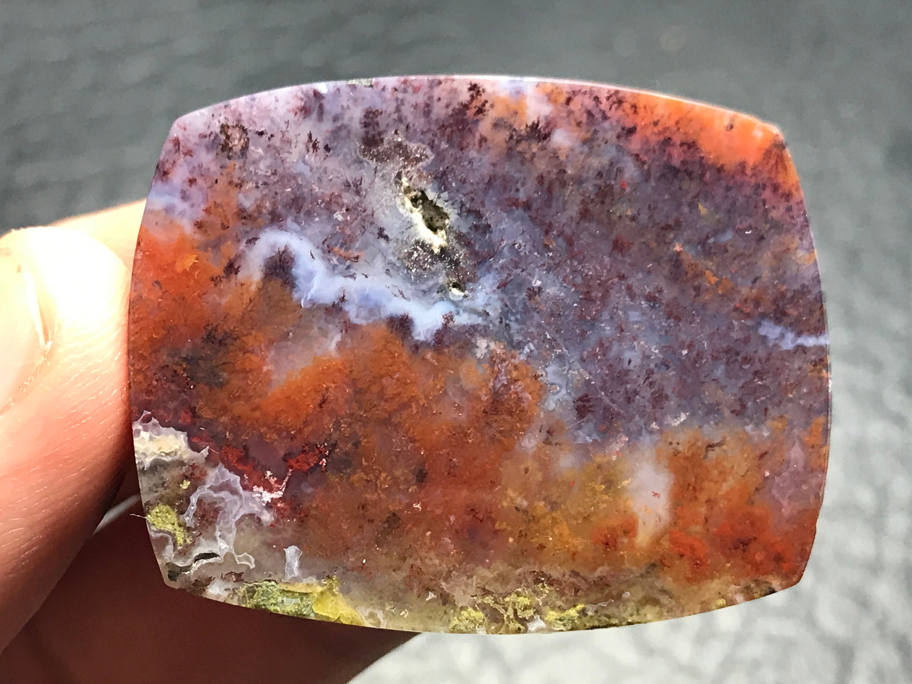 風景モスアゲートカボション 18.5x43x5 mm - Etsy 日本