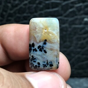Dendritic Opal Agate Cabochon 20x22,5x5 mm