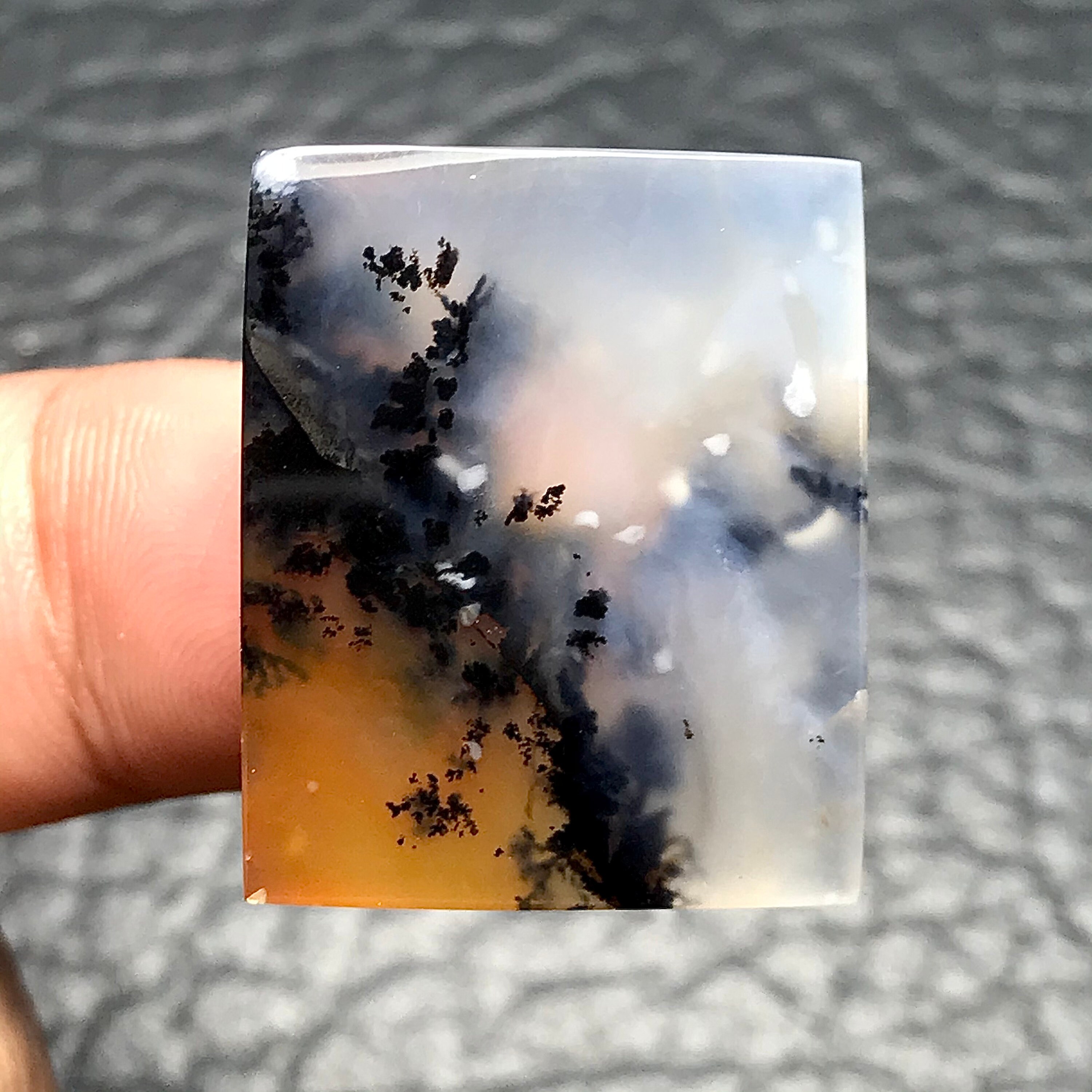 Dendritic Agate Cabochon Rectangle Shaped | Etsy