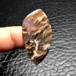 Natural  Plume Agate Teardrop Shaped Cabochon, Gifts For Her, Gifts For Him, Handmade Gifts, Personalized Gifts, Halloween