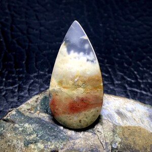 Agatized Coral Fossil Cabochon . Stone For Necklace . Crystal Necklace, Stone For Jewelry . Gift For Engagement . Gift For Her