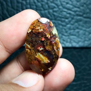 Beautiful Scenic Moss Agate Cabochon 23x30x6 mm