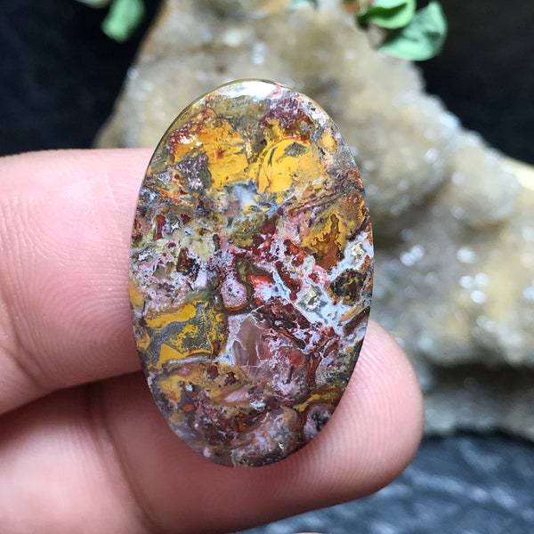 Abstract Jasper Agate Cabochon 17x27x5 mm, Wedding Gifts, Birthday Gifts, Gifts For Her, Gifts For Him