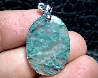 Unique Botryoidal Pendant For Necklace 27x19x5 mm