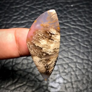 Natural  Plume Agate Teardrop Shaped Cabochon, Pendant, Gifts For Her, Handmade Gifts, Personalized Gifts, Halloween