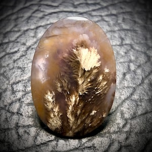 Natural Purple Plume Agate Oval Shaped 27x39x5 mm