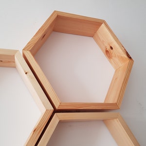 Large Hexagon shelves EU, honeycomb shelves, gift, 画像 8