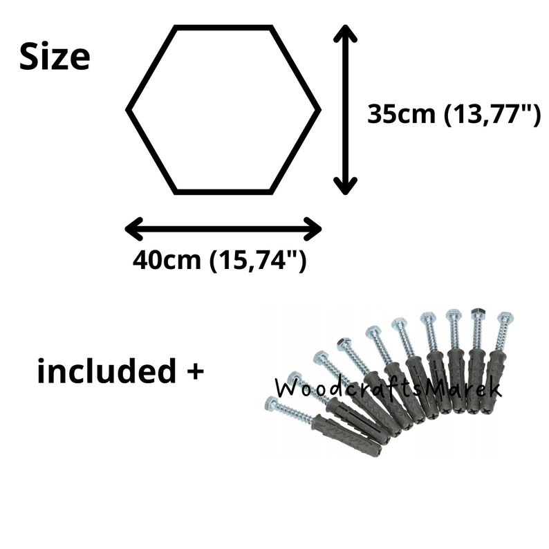 Große Hexagon Regale EU, Wabenregale, Geschenk, Bild 10