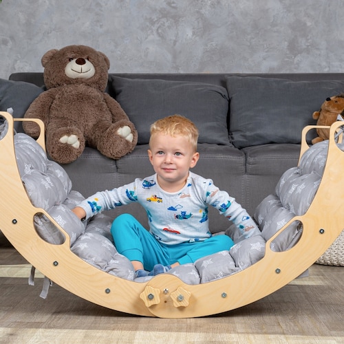 Climbing Arch With Pillow Montessori Rocker Montessori Etsy