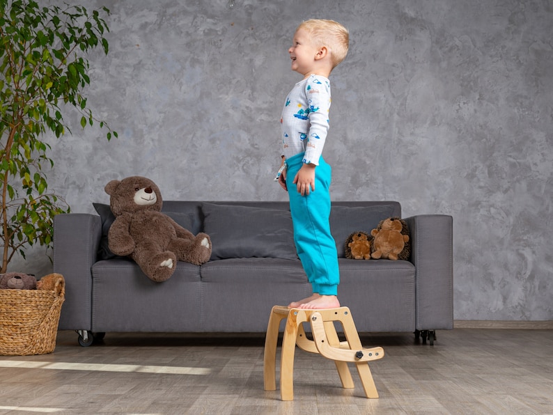 Convertible Step Stool & Chair 2in1, Kids Kitchen Stool, Toddler Step ...