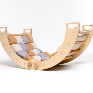Climbing arch and pillow, Arch rocker cushion, Montessori rocker, Montessori arch, rocker pillow, Montessori toddler rocker, arch rocker