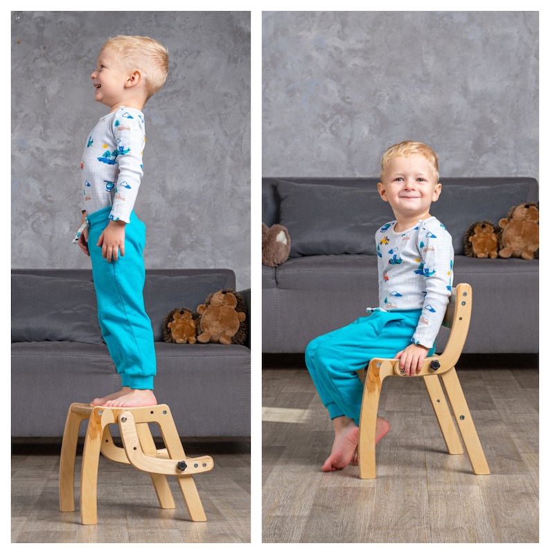 Convertible Step Stool & Chair 2in1, Toddler Step Stool, Kids Kitchen ...