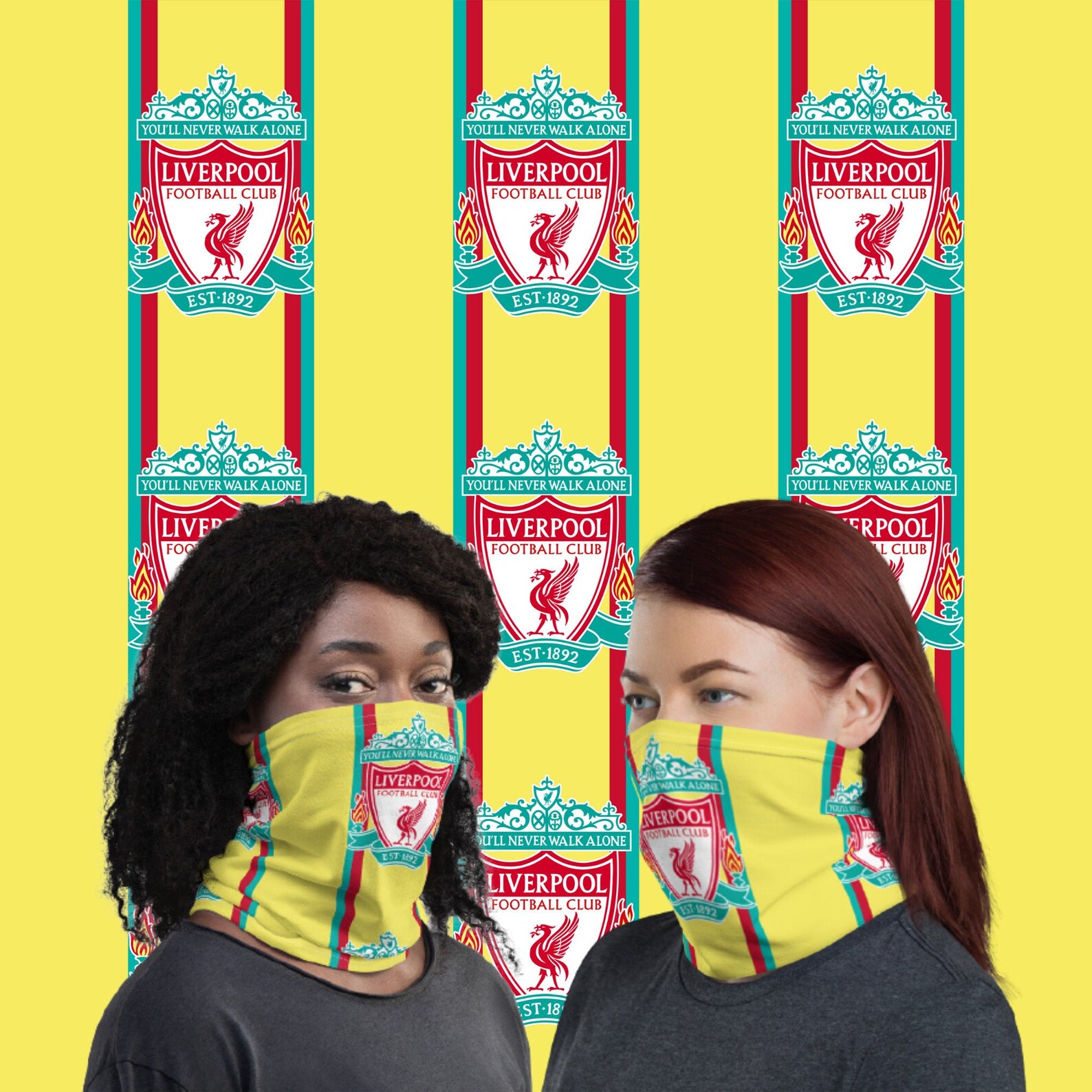 Liverpool Bandana Liverpool Neck Gaiter Maglia Liverpool Etsy