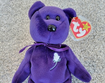 Authentic TY Beanie Baby Princess Bear: Gasport Error, Princess
