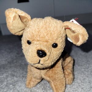 Authentic TY Beanie Baby - Tuffy the Terrier Dog - w/Errors - Dog lover, dog gift ideas, terrier mom, terrier dad, dog collection