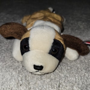 Authentic TY Beanie Baby - Bernie the St. Bernard, Dog Lover, Big Dog, Large Dogs, Beethoven, Saint Bernard
