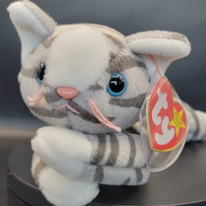 Authentic TY Beanie Baby - Prance The Cat, Cat Lover, Cats, Gray Cat, Best Friend, Crazy Cat Lady, Cat House, Cattery, Kitten
