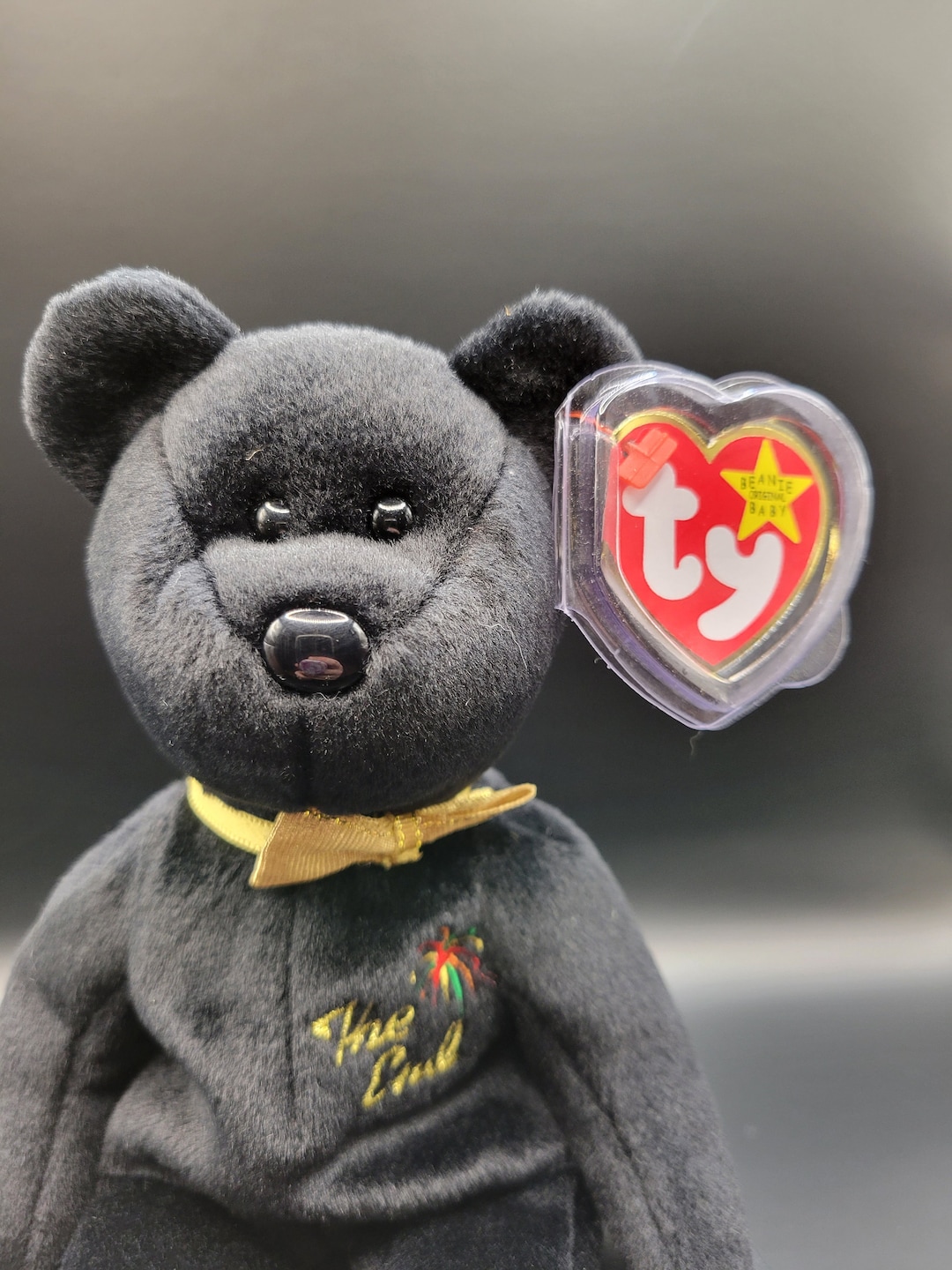 Ty beanie baby black cheap bear