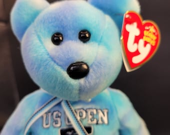 TY Beanie Baby Deuce Bear: US Open 2006 Tennis Collectible