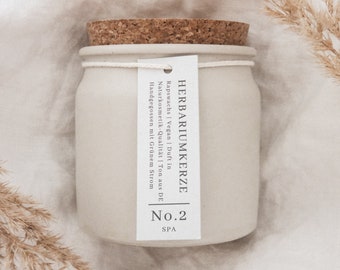 NO.2 SPA Scented Candle Clay Pot Natural&Vegan