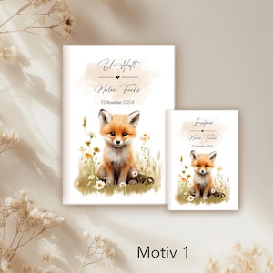 U-Heft & Impfpass, Reisepass, Mutterpass Hülle Fuchs, UHeft Baby Fuchs