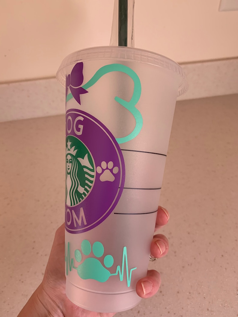 Download Dog Mom Starbucks logo Design VENTI cup SVG file | Etsy