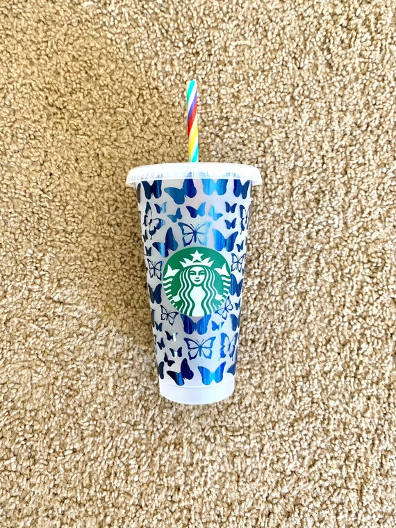 Download Butterfly Full Wrap Starbucks Venti Coffee Svg Png File Etsy