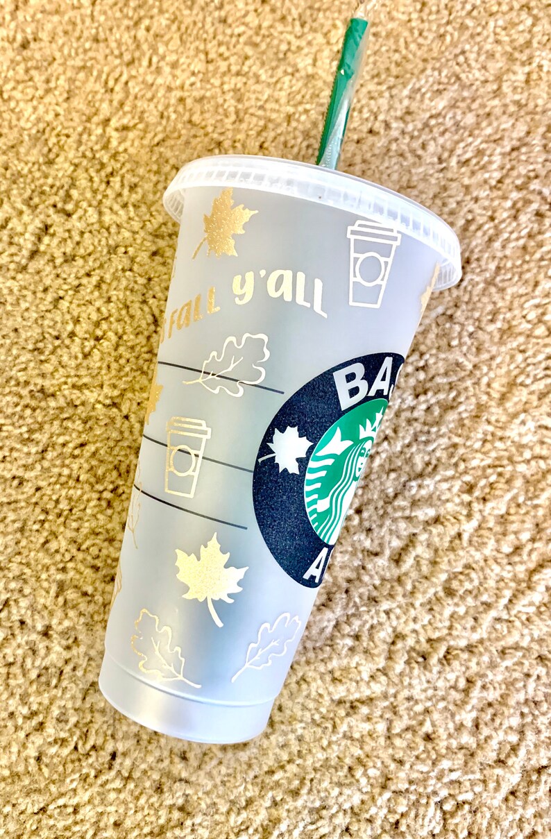 Download Basic Af Fall Design Full Wrap Starbucks Venti Coffee SVG ...