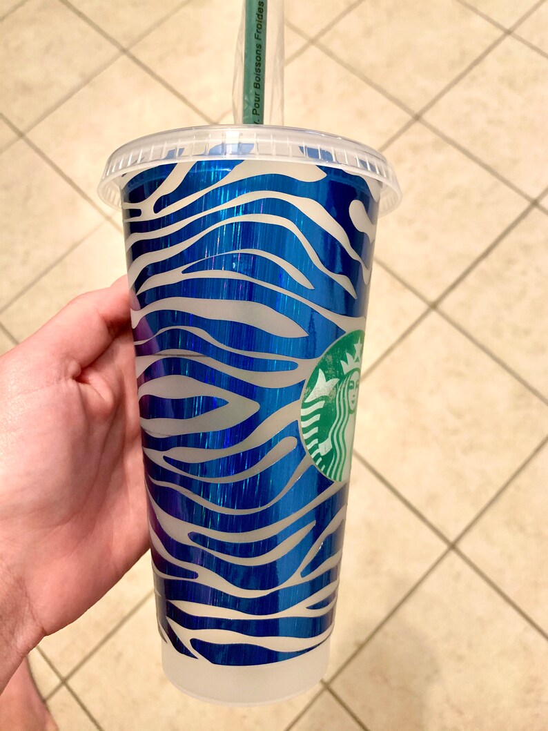 Download Zebra Full Wrap Starbucks Venti Coffee SVG & Png file DIY ...