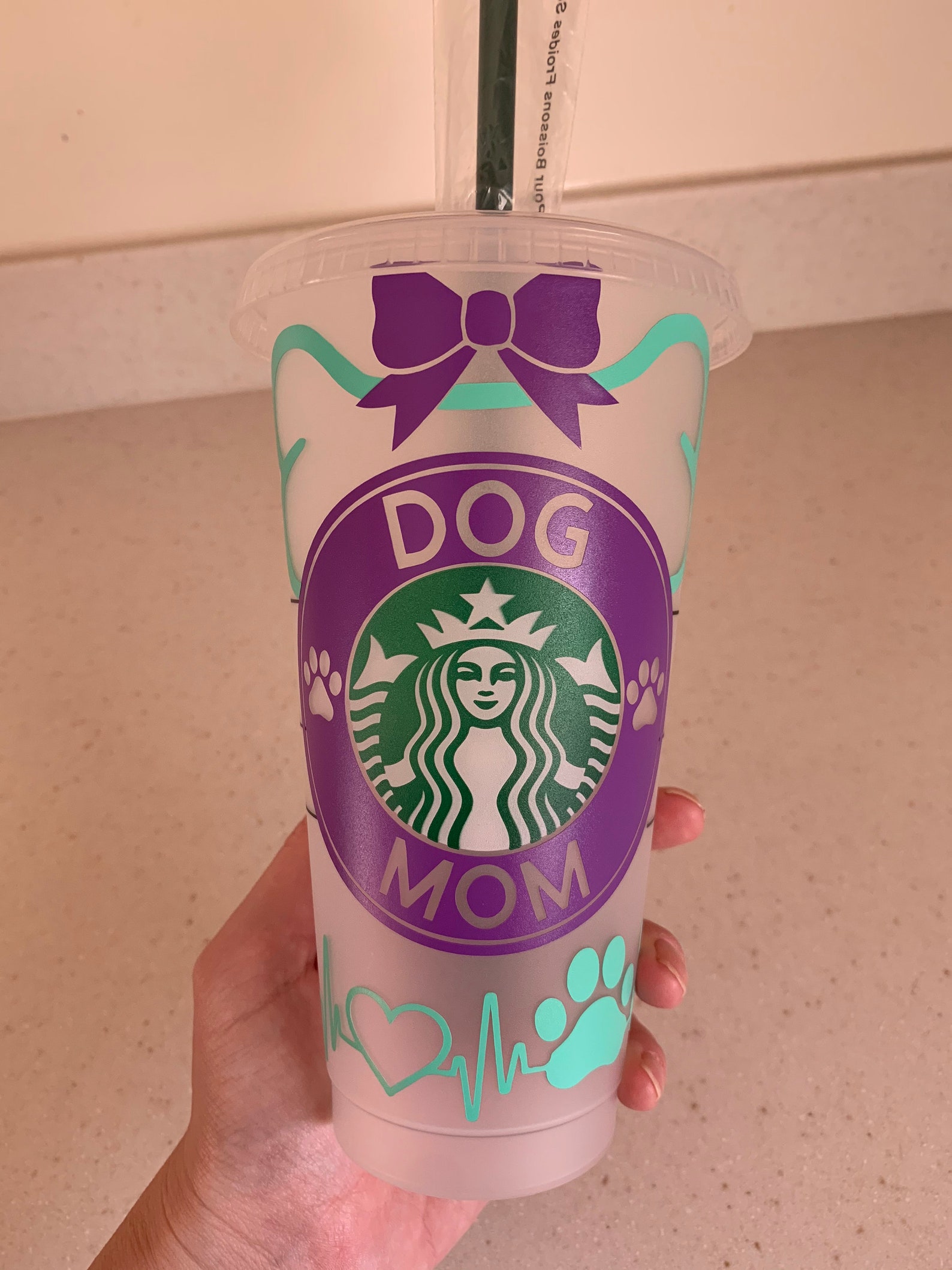 Download Dog Mom Starbucks logo Design VENTI cup SVG file | Etsy