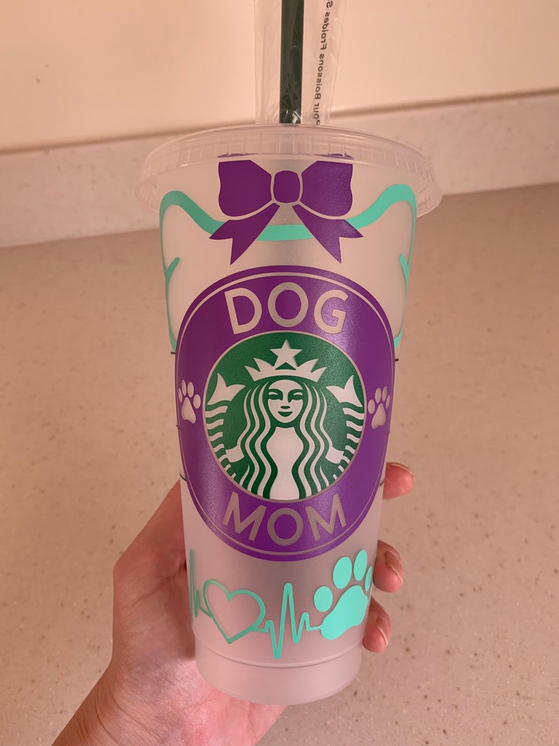 Download Dog Mom Starbucks logo Design VENTI cup SVG file | Etsy
