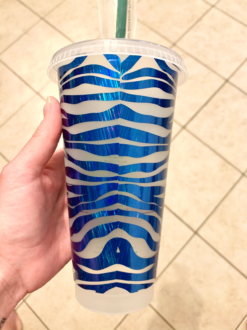 Download Zebra Full Wrap Starbucks Venti Coffee SVG & Png file DIY ...