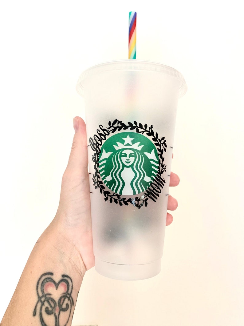 Download Boss Mom Logo Design Starbucks Venti Coffee SVG Png file ...