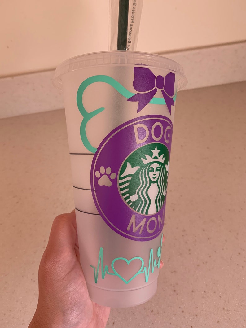 Download Dog Mom Starbucks logo Design VENTI cup SVG file | Etsy