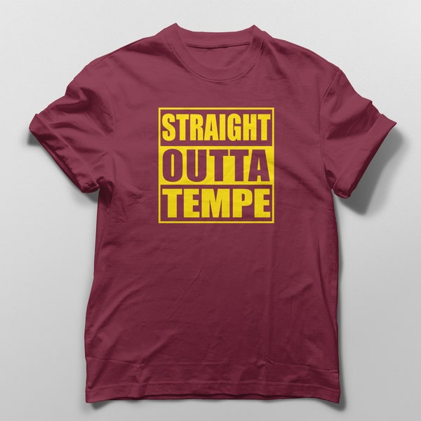 Arizona State University Straight Outta Tempe Shirt, ASU Sun Devils Unisex Graphic Tee