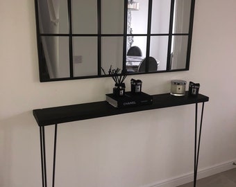 Black console table | Etsy Norfolk Narrow Side Table Black