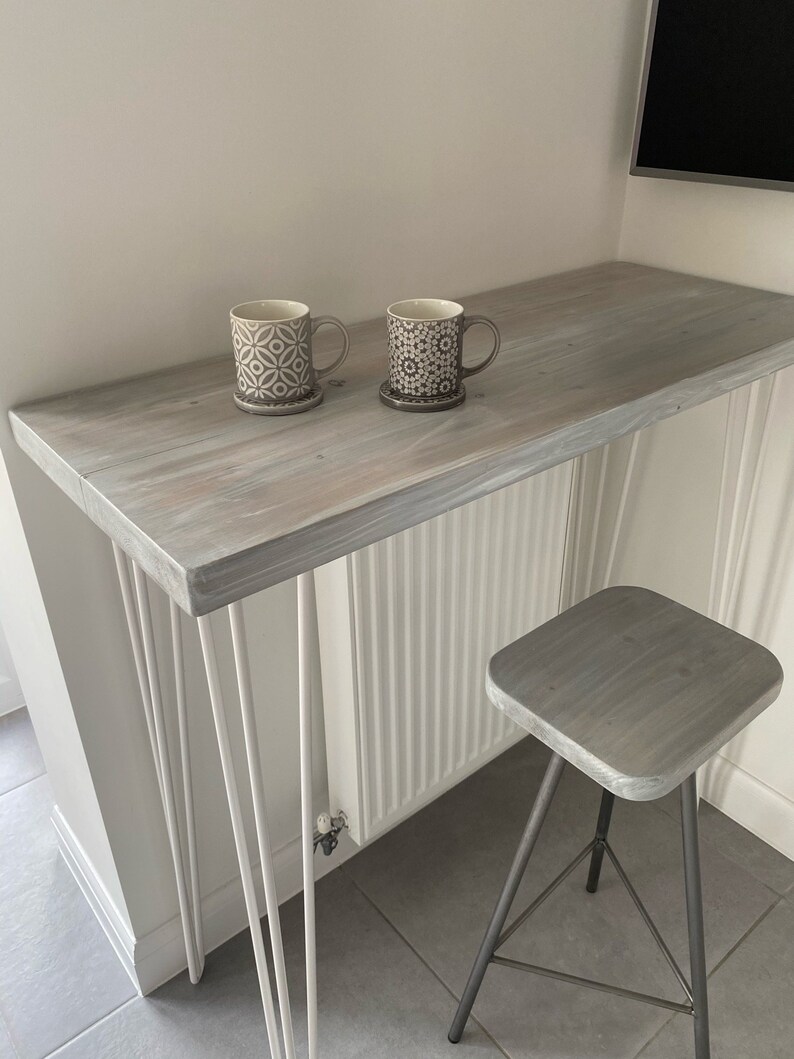 Breakfast Bar Kitchen Table Kitchen Worktop Table High Desk Etsy