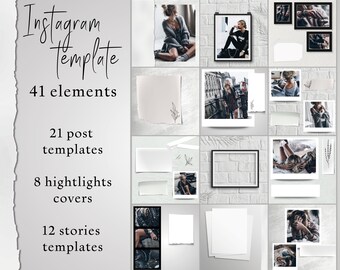 Instagram Frame Template Etsy