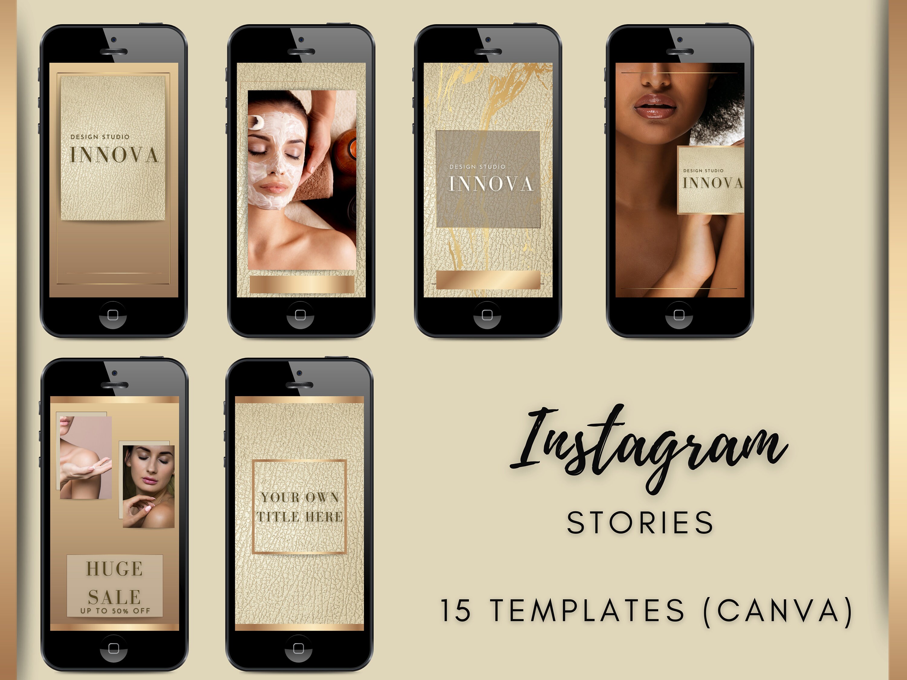 15 Instagram story backgrounds for Canva.Editable Instagram Etsy