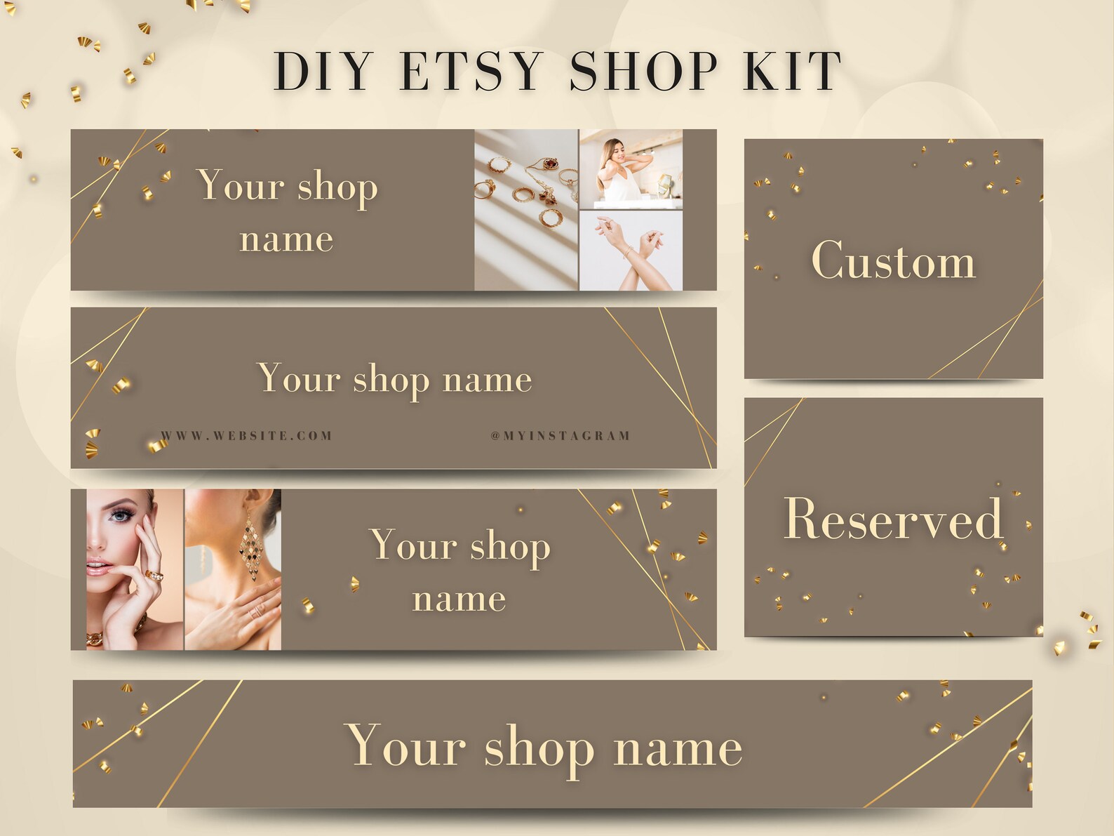 Etsy Banner Template Etsy Banner Design Canva Etsy Banner Etsy