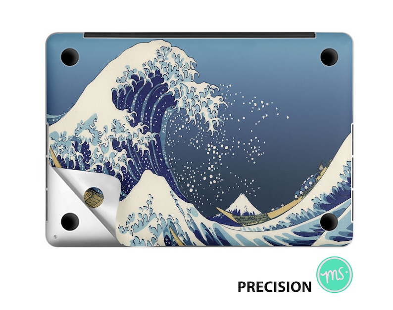 The Great Wave off Kanagawa von Katsushika Hokusai , Skin für MacBook Premium 3M Vinyl Aufkleber für alle MacBook Modelle und andere Laptops Bild 3