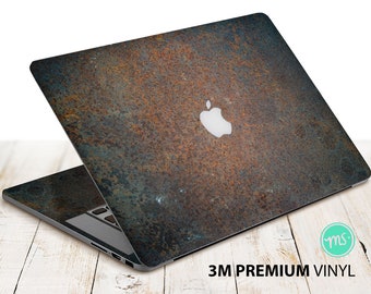 Metal rust texture premium 3M vinyl sticker for all MacBook models and other laptops