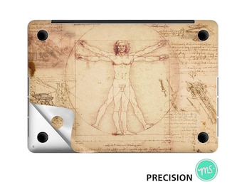 Der vitruvianische Mann von Leonardo da Vinci iPad Magic Keyboard Skin Premium 3M Vinylaufkleber für alle MacBook-Modelle und andere Laptops