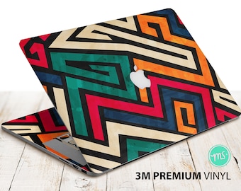 Abstract seamless graffiti  premium 3M vinyl sticker for all MacBook models and other laptops