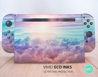 Rainbow gradient sky Nintendo skin premium 3M vinyl skin for Nintendo Switch, Nintendo Switch OLED and Nintendo Lite