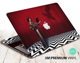Sticker vinyle premium 3 M Twin Peaks pour tous les modèles de MacBook et autres ordinateurs portables