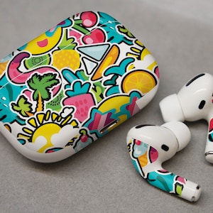 Cartoon Artwork, cooles Design, Vinyl für AirPods Premium 3M Vinyl für AirPods alle Modelle Beats Buds Samsung Galaxy Buds OnePlus Buds und o