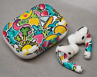 Cartoon-Artwork, cooles Design, Vinyl für AirPods Premium 3M Vinyl für AirPods alle Modelle Beats Buds Samsung Galaxy Buds OnePlus Buds und o