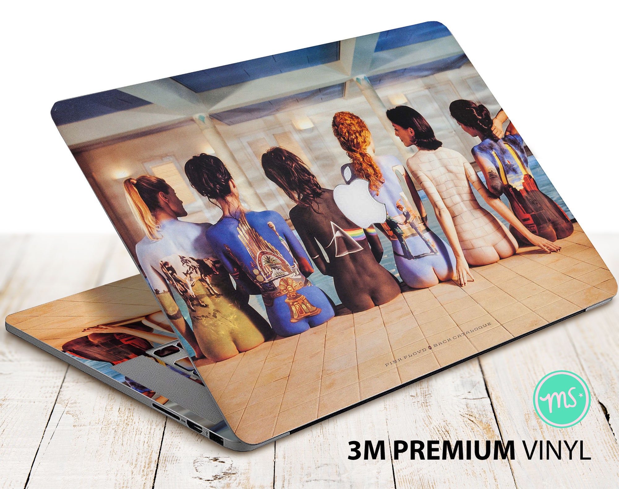 Pink Floyd Back Catalogue Poster laptop skin Pink Floyd mac Etsy